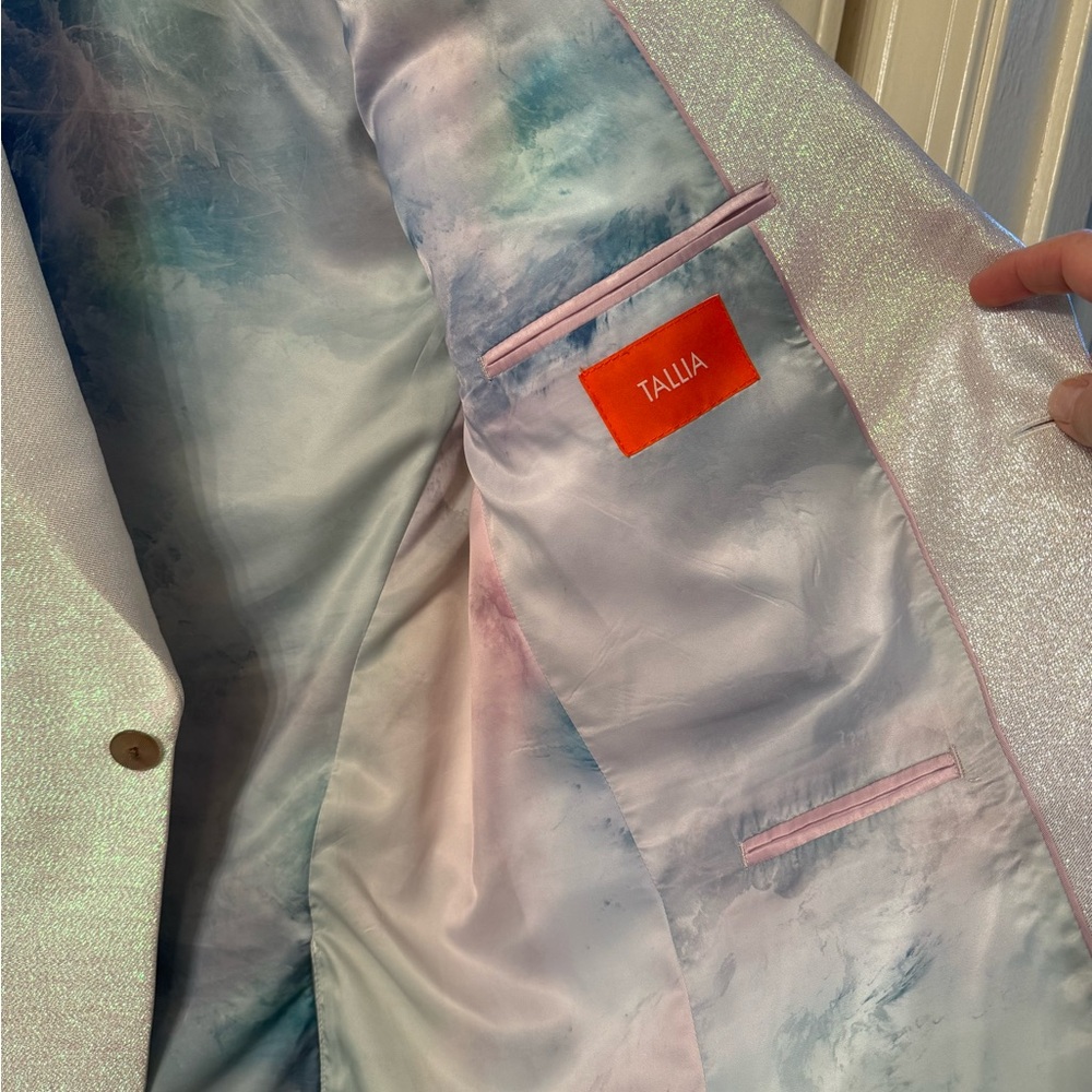 Tallia Mens Iridescent Blazer - Picture 4 of 6